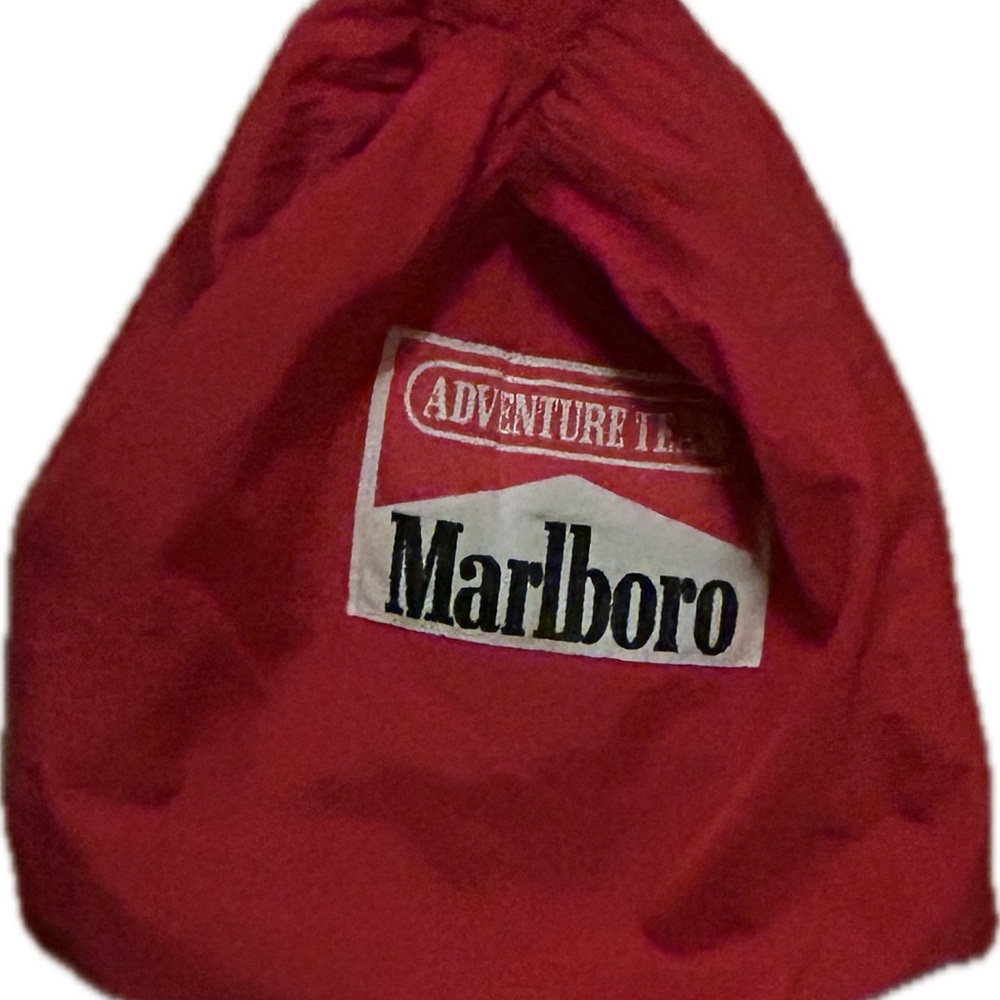VTG Marlboro Country Tracksuit Red and Black Jacket w/ matching pants and bag - Picture 7 of 13